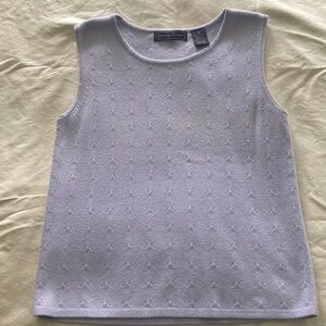 Laura Scott Lavender Sleeveless Knit Tank Top